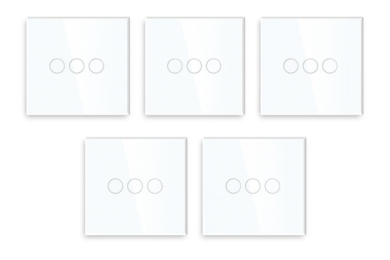 مفتاح ذكي زيجبي 3 جي 86×86 مم، شاشة لمس زجاجية مع التركيب