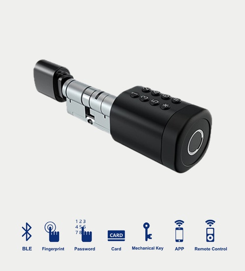 قفل ذكي - ابواب ألمونيوم مع التركيب