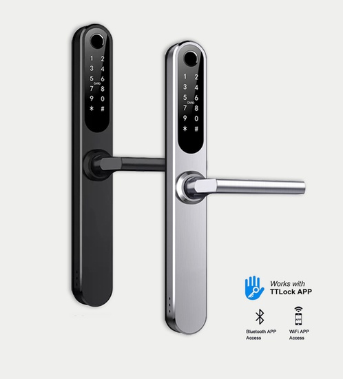 قفل ذكي - ابواب ألمونيوم مع التركيب