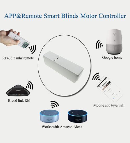 محرك الستائر الذكي - مع التركيب