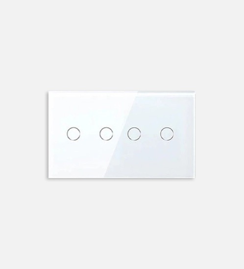 WiFi Smart Switch 4 Gang White - with installation