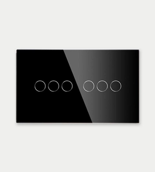 WiFi Smart Switch 6 Gang Black - with installation